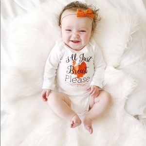 I’ll just have the breast please 9m onesies